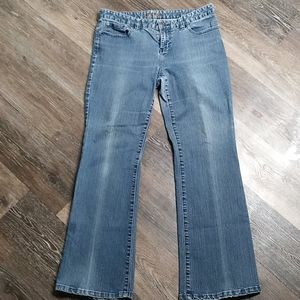 Nicole Miller Tribeca Mid Rise Straight Jean Sz 10